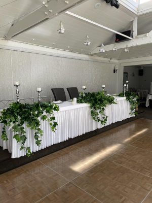Green Bridal Table